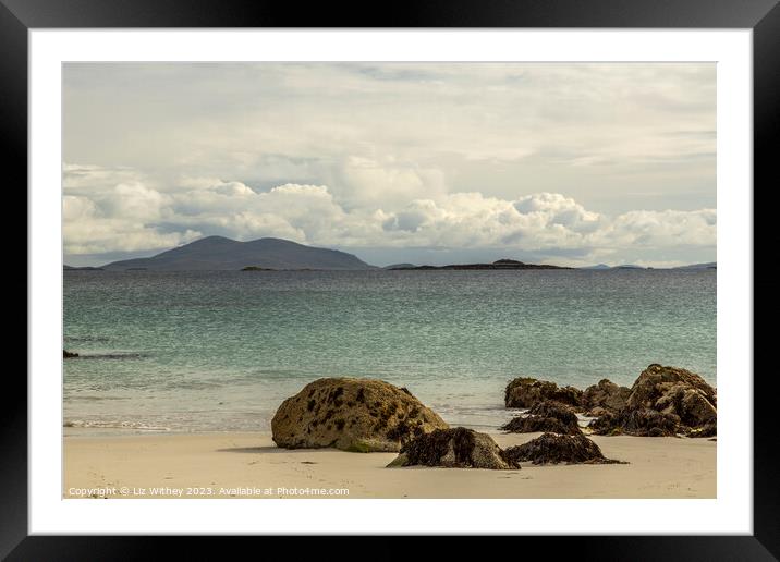 Huishinis View, Harris Framed Mounted Print by Liz Withey