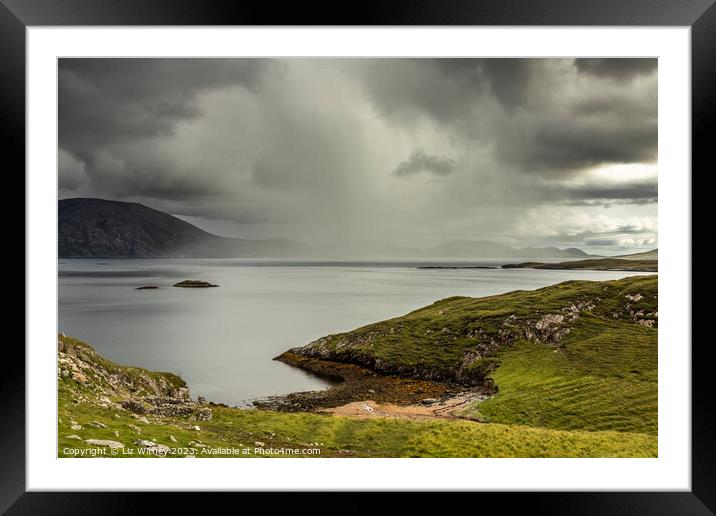 Weather, Loch a Star, Harris Framed Mounted Print by Liz Withey