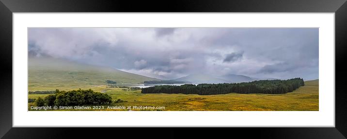 Loch Tulla Viewpoint Framed Mounted Print by Simon Gladwin