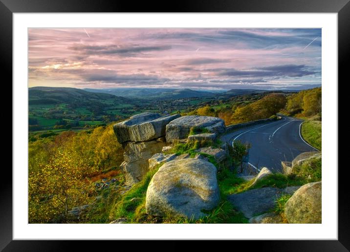 Surprise View Peak District Framed Mounted Print by Alison Chambers