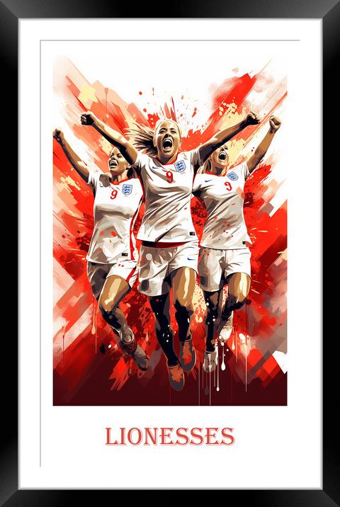 Lionesses Framed Mounted Print by Steve Smith