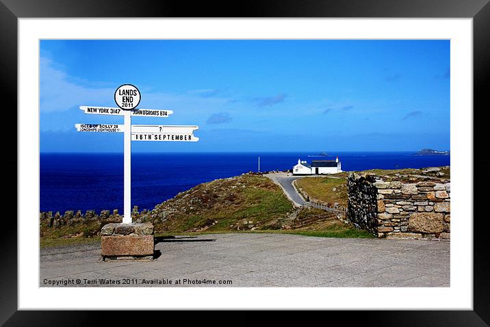 The Iconic Lands End Peninsula Framed Mounted Print by Terri Waters