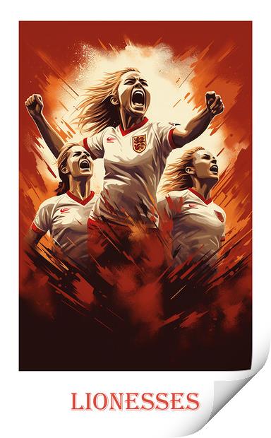 Lionesses Print by Steve Smith