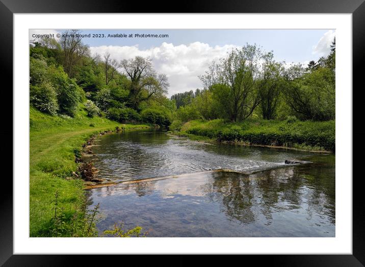 River Lathkill Derbyshire Framed Mounted Print by Kevin Round