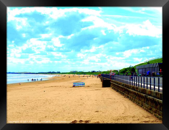 Picturesque Bridlington South Beach Snapshot Framed Print by john hill