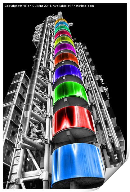 LLOYDS BUILDING Print by Helen Cullens