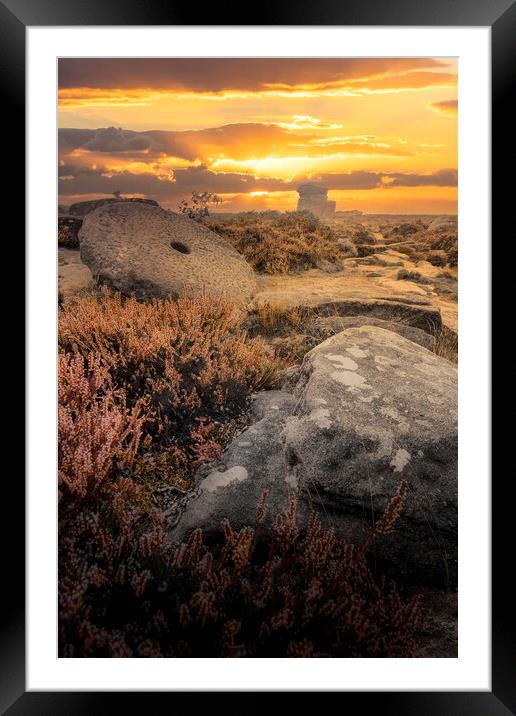 Surprise View Black and Light Framed Mounted Print by Tim Hill