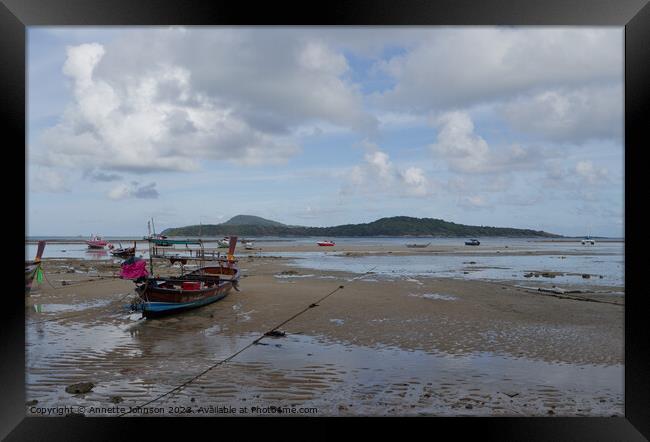 Low Tide at Rawai Framed Print by Annette Johnson