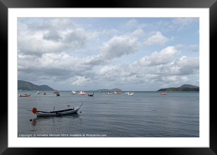 Afternoon in Rawai Bay Framed Mounted Print by Annette Johnson