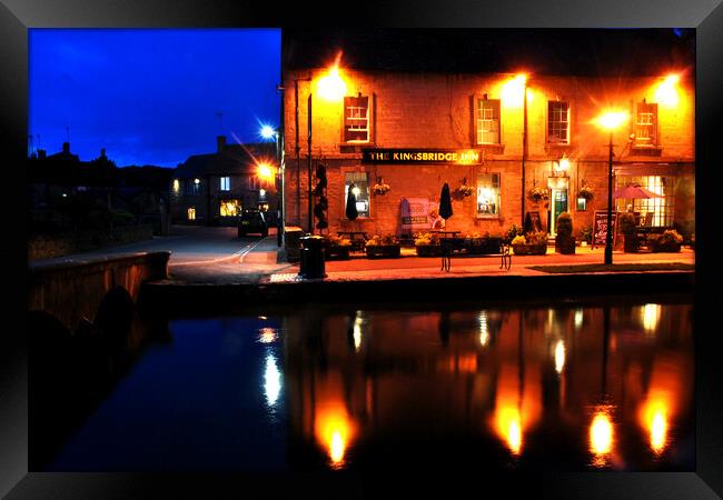 Tranquil Kingsbridge Inn, Bourton's Hidden Gem Framed Print by Andy Evans Photos