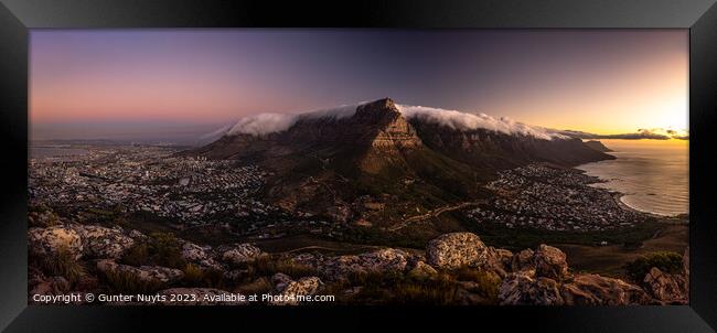 Table Mountain Framed Print by Gunter Nuyts