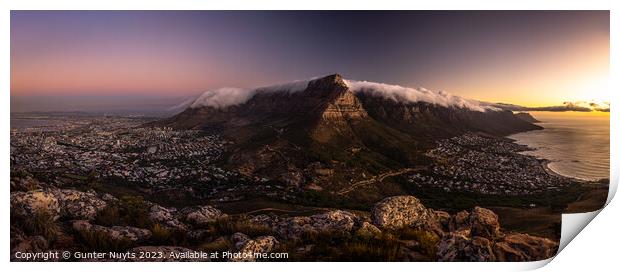 Table Mountain Print by Gunter Nuyts