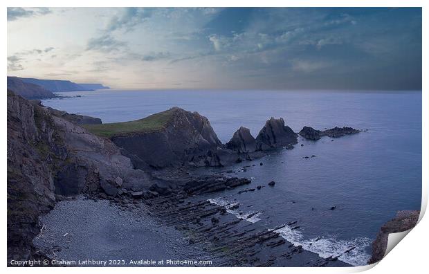 Hartland Storm Approaching Print by Graham Lathbury