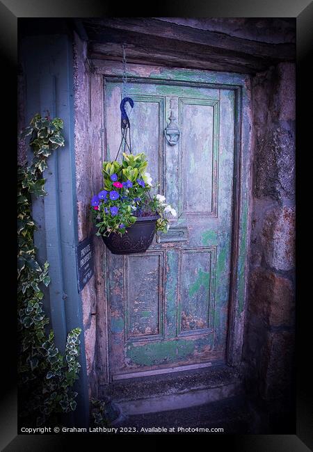 The "Green Door" Framed Print by Graham Lathbury