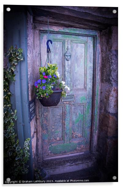 The "Green Door" Acrylic by Graham Lathbury