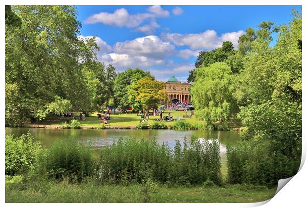 Pittville Pump Rooms Cheltenham Print by Susan Snow