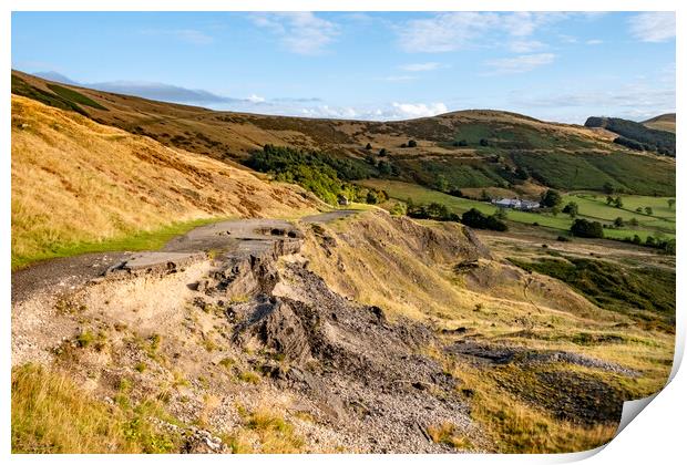 Old Mam Tor Road Print by Steve Smith