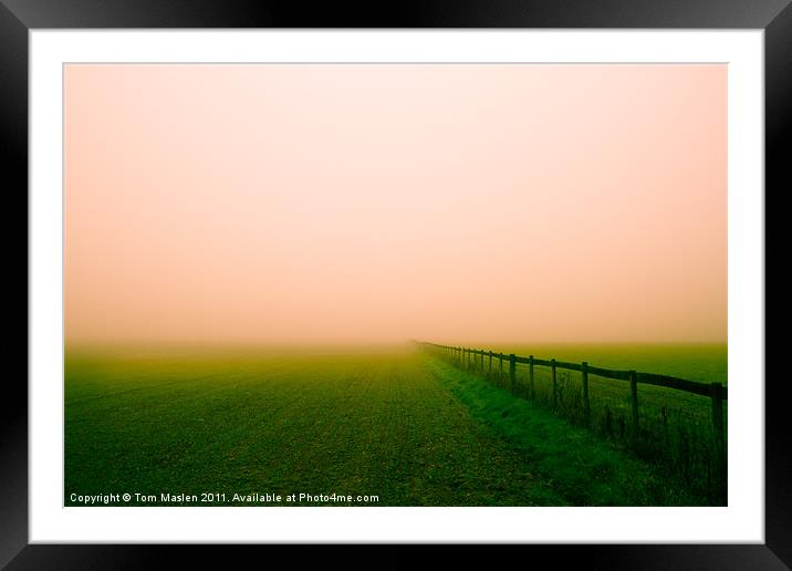 Fog Light Framed Mounted Print by Tom Maslen