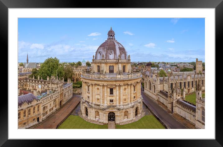 Oxford's Architectural Grandeur Framed Mounted Print by Richard Downs