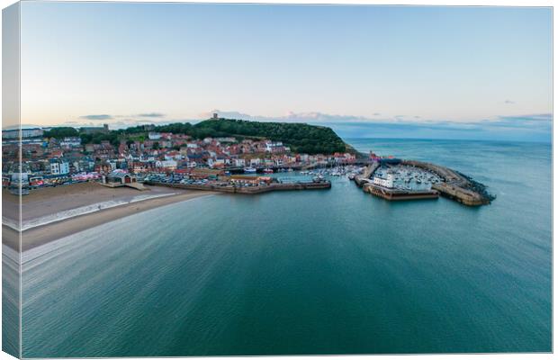 Scarborough Harbour View Canvas Print by Apollo Aerial Photography