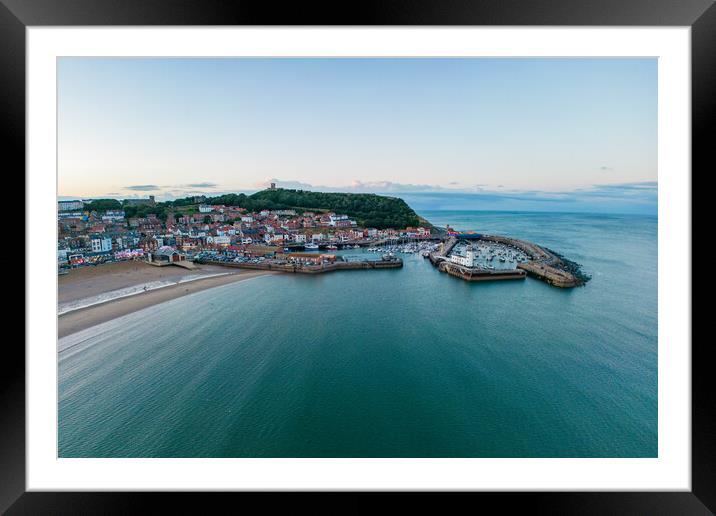 Scarborough Harbour View Framed Mounted Print by Apollo Aerial Photography