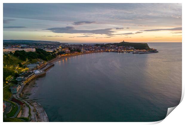 Scarborough Sunrise Panorama Print by Apollo Aerial Photography
