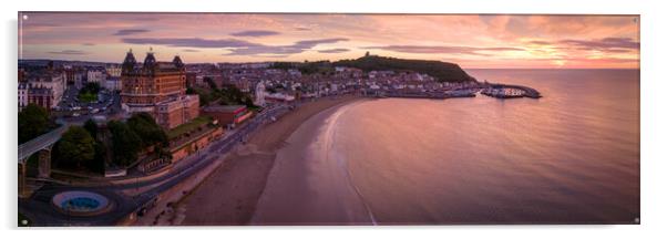 Scarborough Sunrise Grand Hotel Acrylic by Apollo Aerial Photography