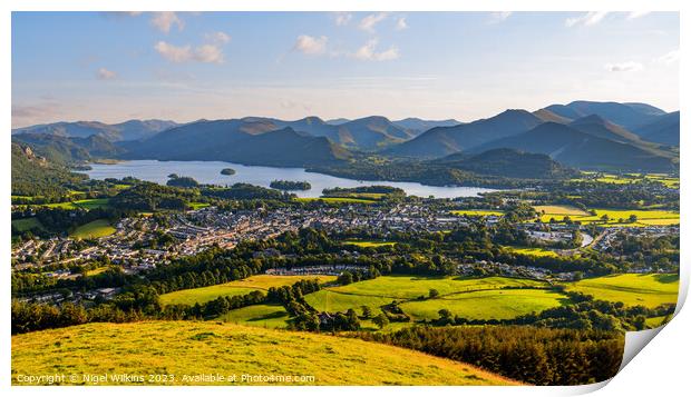 Keswick, Lake District Print by Nigel Wilkins