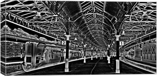 Wemyss bay railway station (Abstract)  Canvas Print by Allan Durward Photography
