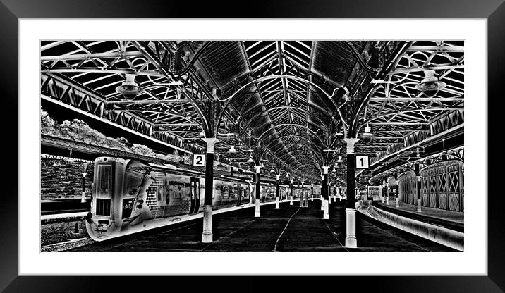 Wemyss bay railway station (Abstract)  Framed Mounted Print by Allan Durward Photography