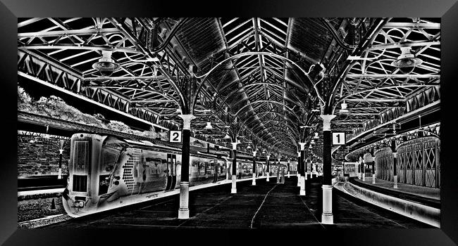 Wemyss bay railway station (Abstract)  Framed Print by Allan Durward Photography