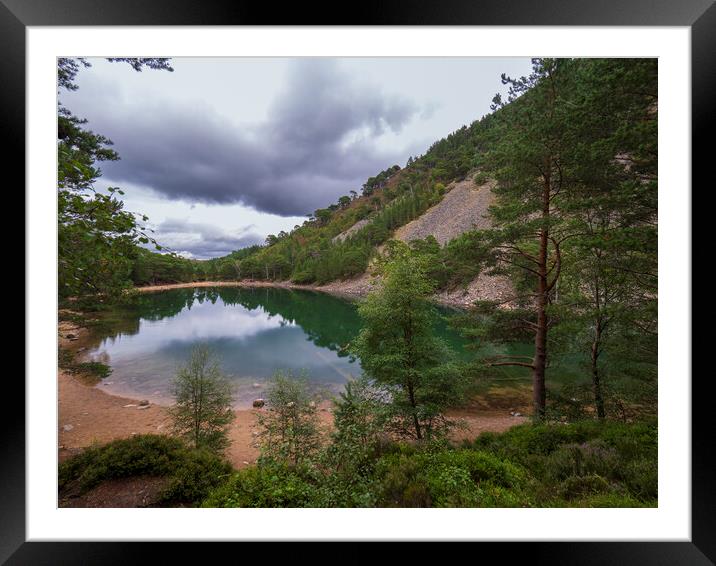 An Lochan Uaine - The Green loch. Framed Mounted Print by Tommy Dickson