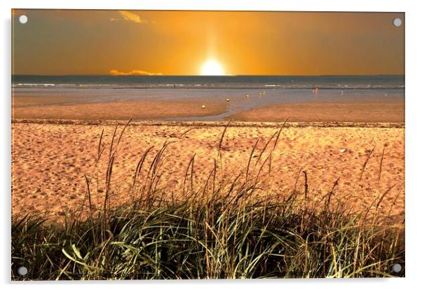 Normandy Beach Acrylic by Tony Williams. Photography email tony-williams53@sky.com