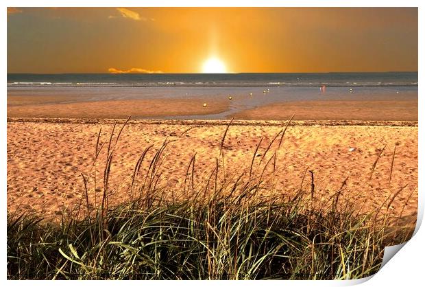Normandy Beach Print by Tony Williams. Photography email tony-williams53@sky.com