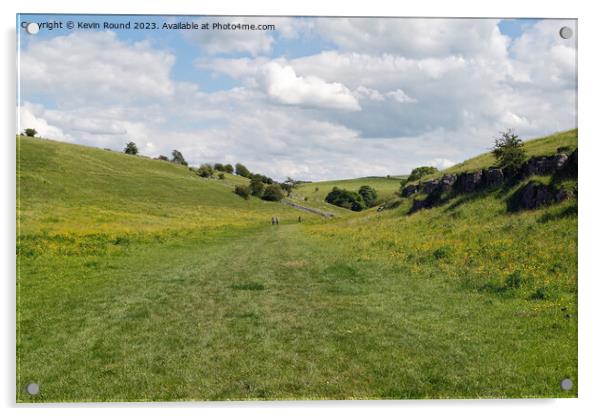 Lathkill Dale Derbyshire 4 Acrylic by Kevin Round