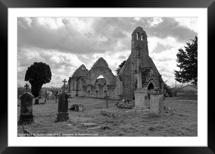 Building church Framed Mounted Print by Justin Lowe