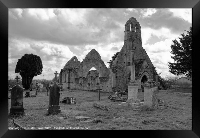 Building church Framed Print by Justin Lowe