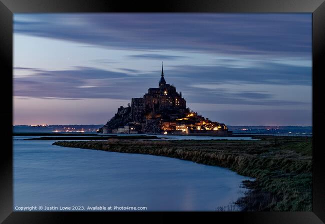 Mont Saint-Michel Framed Print by Justin Lowe