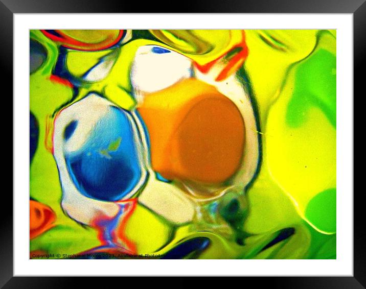 Abstract  749 Framed Mounted Print by Stephanie Moore