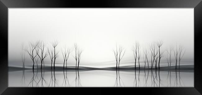 Abstract Reflections Abstract background - abstract background c Framed Print by Erik Lattwein