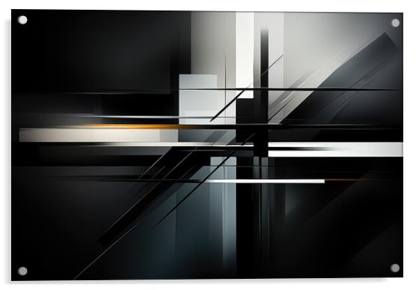 BW Harmony Abstract patterns - abstract background composition Acrylic by Erik Lattwein