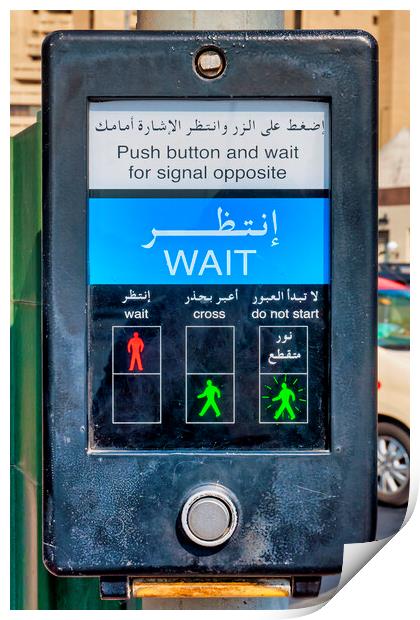 Pedestrian call button Print by Fabrizio Troiani