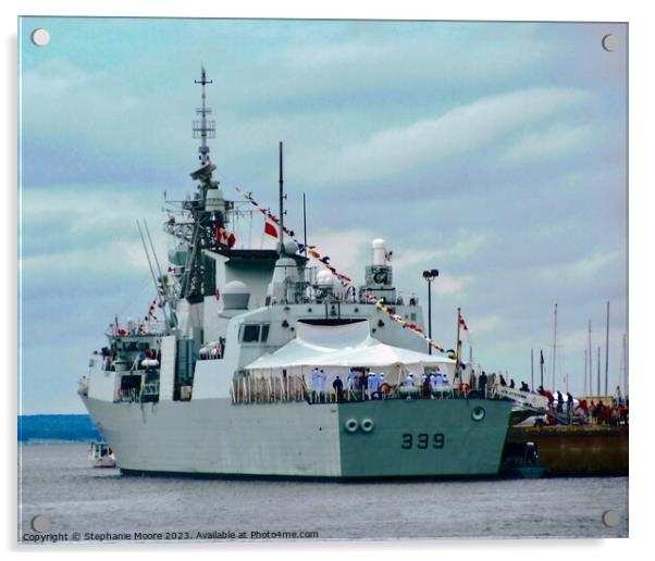 HMCS Charlottetown Acrylic by Stephanie Moore