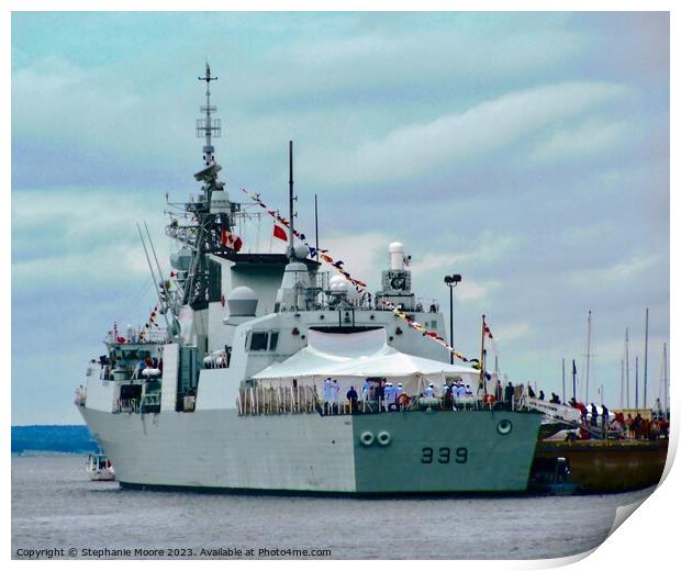 HMCS Charlottetown Print by Stephanie Moore