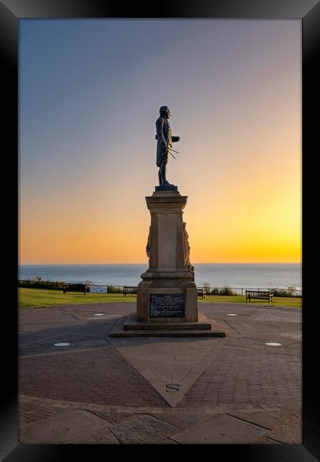James Cook Monument Whitby Framed Print by Steve Smith