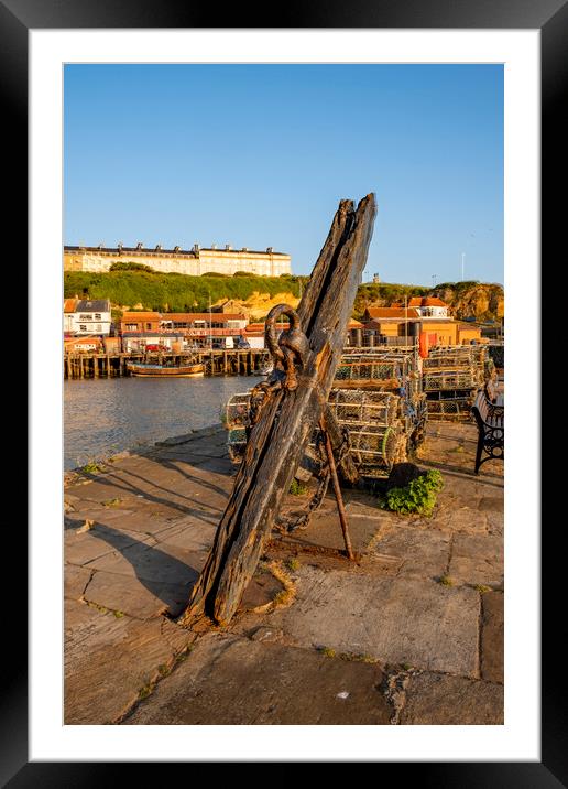 The Whitby Anchor Framed Mounted Print by Steve Smith