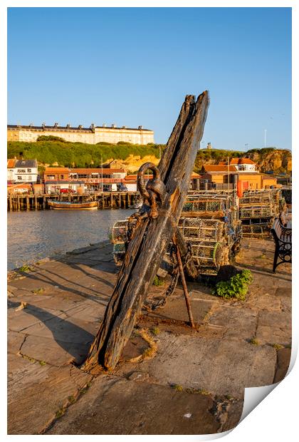 The Whitby Anchor Print by Steve Smith