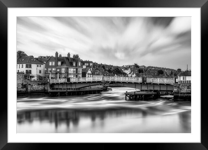 Whitby Swing Bridge Framed Mounted Print by Tim Hill