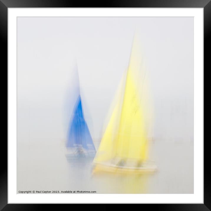 Plain Sailing #3 Framed Mounted Print by Paul Cayton