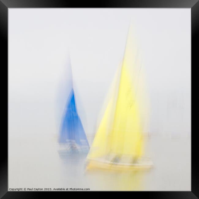 Plain Sailing #3 Framed Print by Paul Cayton